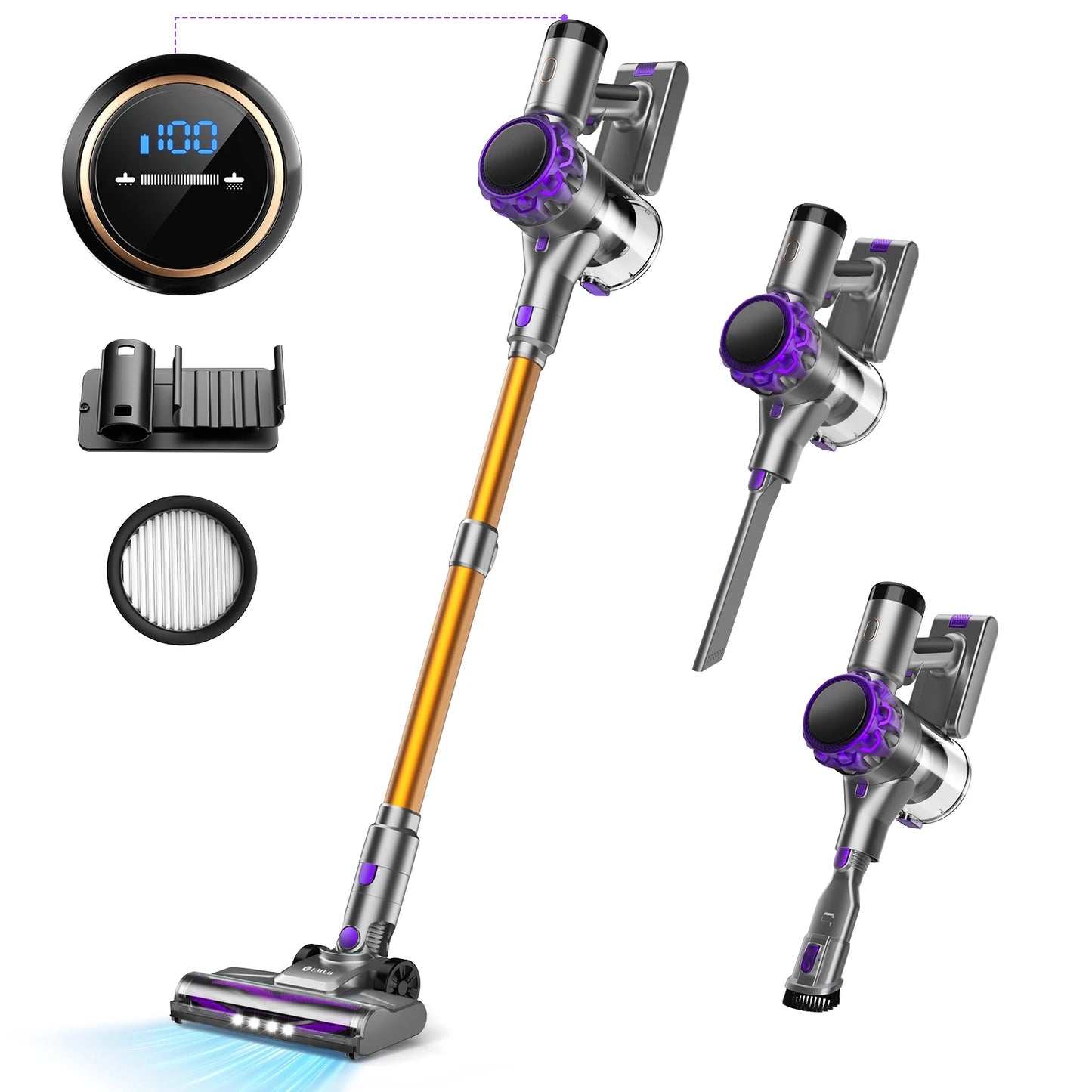 YISORA 6-in-1 Cordless Vacuum Cleaner 30Kpa
