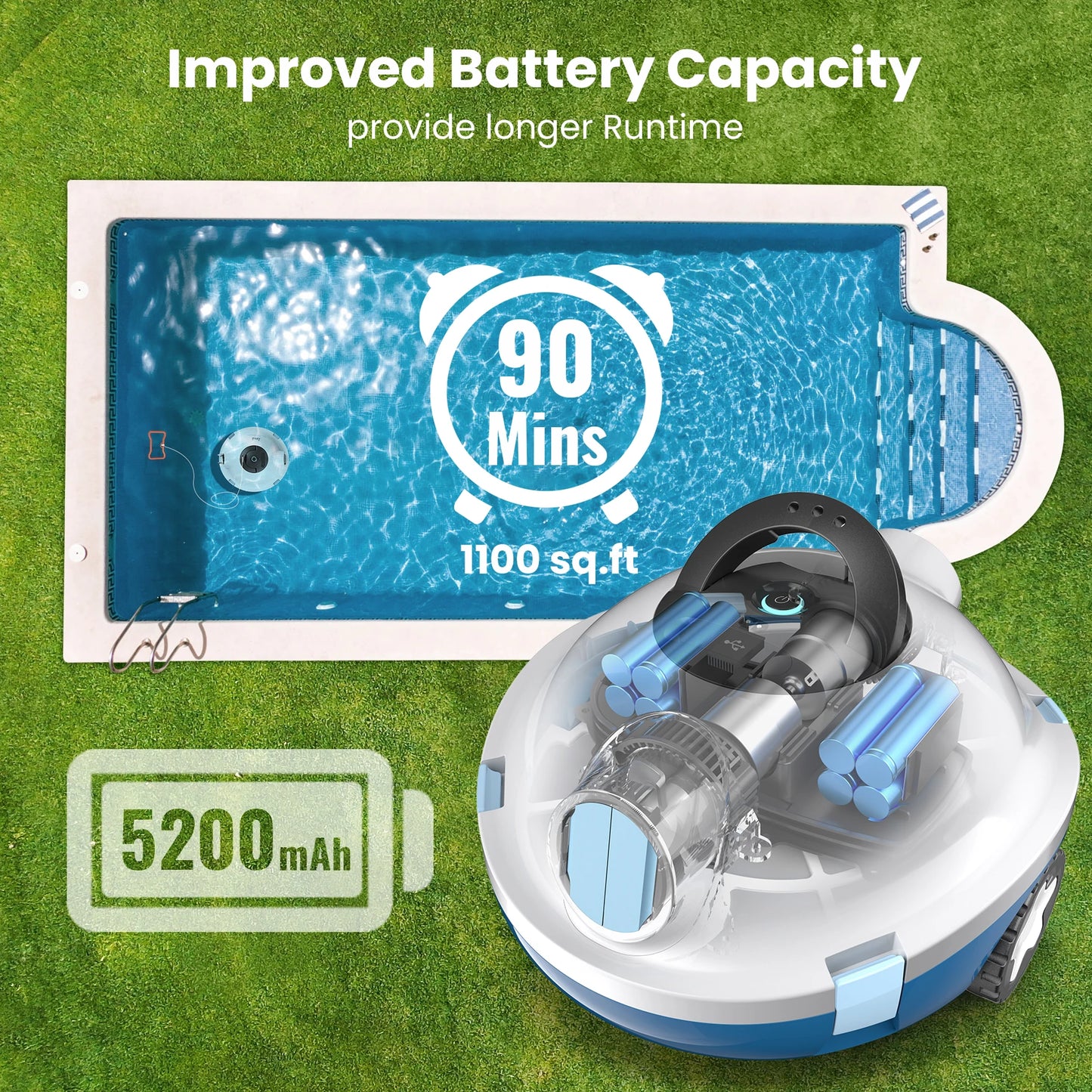 Y10 Cordless Robotic Pool Cleaner