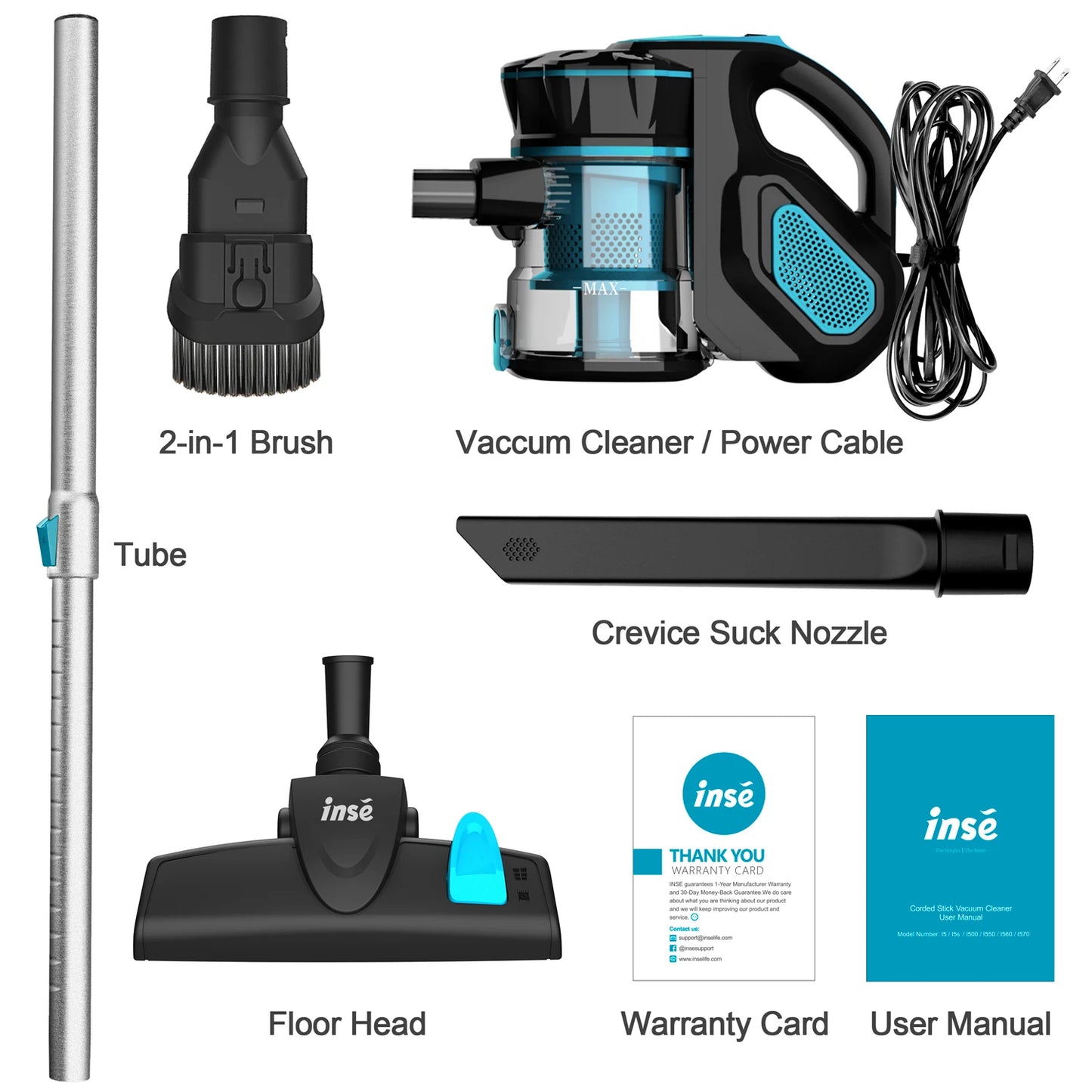 INSE I5 Corded Vacuum Cleaner 18Kpa