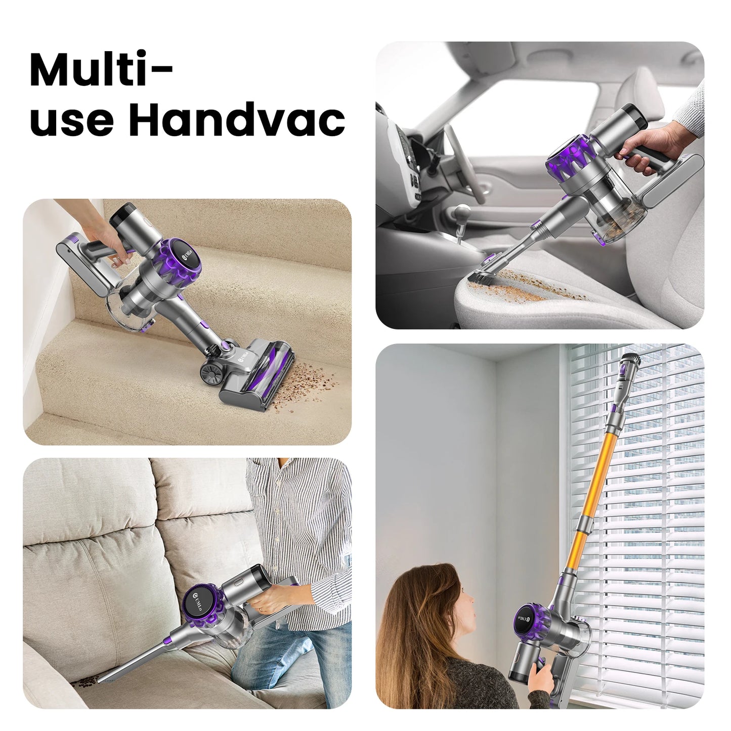 YISORA 6-in-1 Cordless Vacuum Cleaner 30Kpa