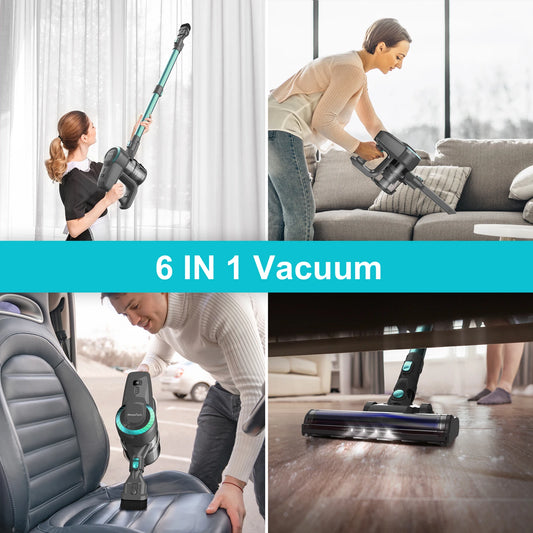YISORA N300 Cordless Upright Vacuum Cleaner 20Kpa