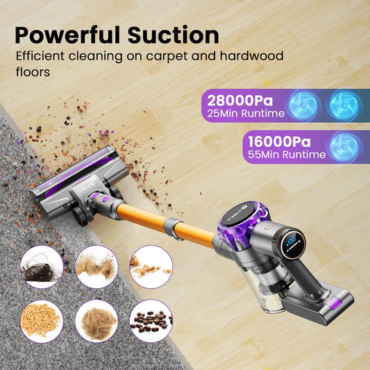 YISORA 6-in-1 Cordless Vacuum Cleaner 30Kpa