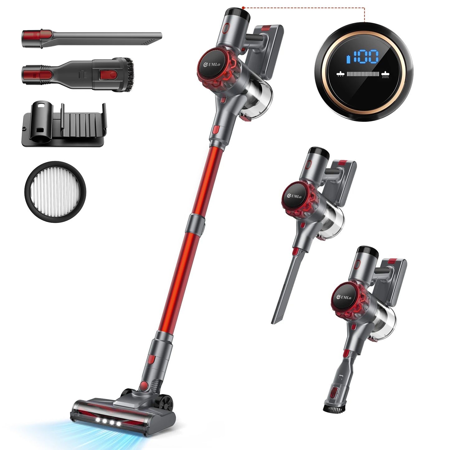 YISORA 6-in-1 Cordless Vacuum Cleaner 30Kpa