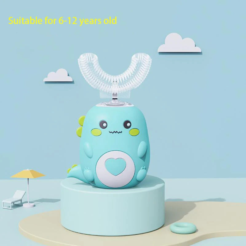 Children U-shaped Electric Toothbrush 360° Smart Cartoon