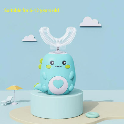 Children U-shaped Electric Toothbrush 360° Smart Cartoon