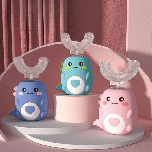 Children U-shaped Electric Toothbrush 360° Smart Cartoon
