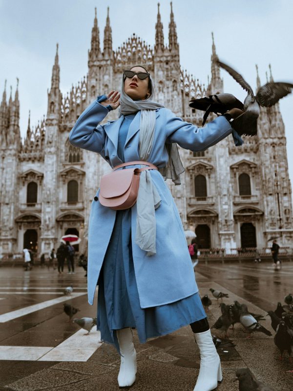 Aura Oversized Cashmere Double-Breasted Coat