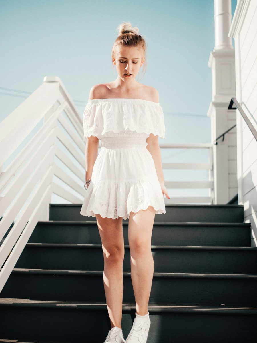 Silk-Cotton Fluid Wrap Midi Dress
